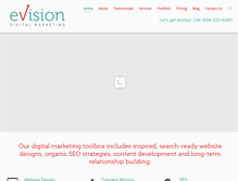 Tablet Screenshot of evisiondigital.com